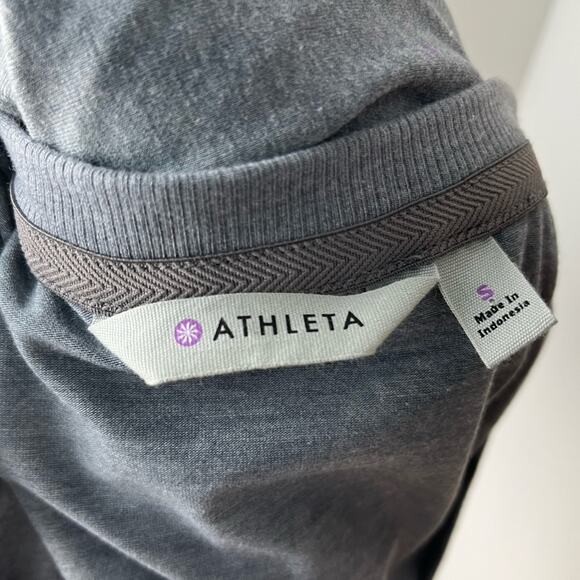 New Athleta Women's Topanga Tee Grey Shirt Dress - Picture 9 of 11